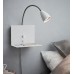 Sieninis šviestuvas LOGI USB White 